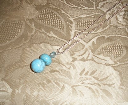 Turquoise & Aquamarine Pendant