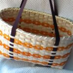 Large Tote Basket In Orange