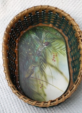 Hummingbird Basket Handwoven
