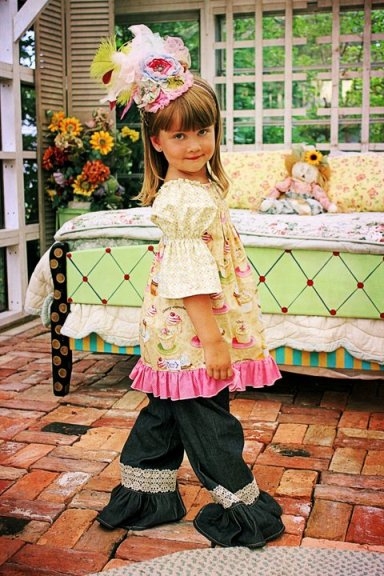Vintage Cupcake Matilda Top