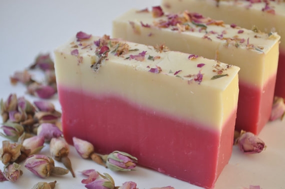 Single Pink Rose Soap