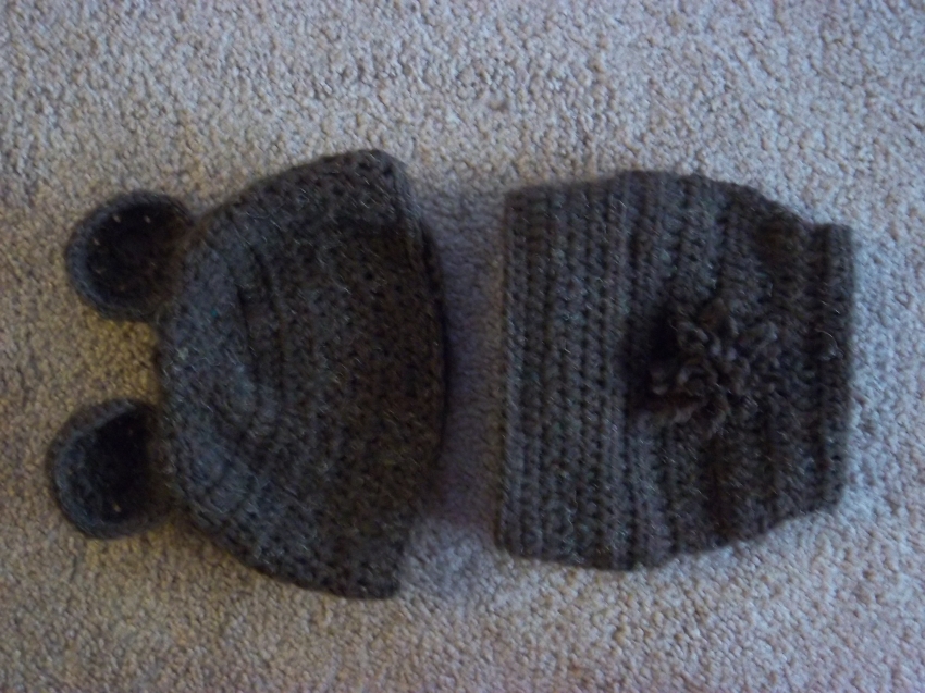 Brown Bear Hat And Diaper Cover
